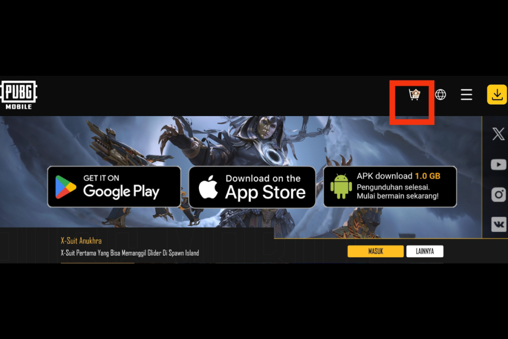 cara top up PUBG dari website